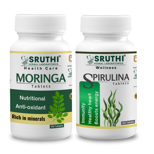 Moringa Tablet + Spirulina Tablet